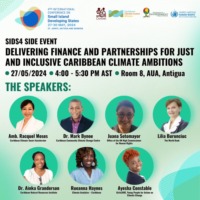 Delivering Finance and Partnerships for Just and Inclusive Caribbean Climate Ambitions