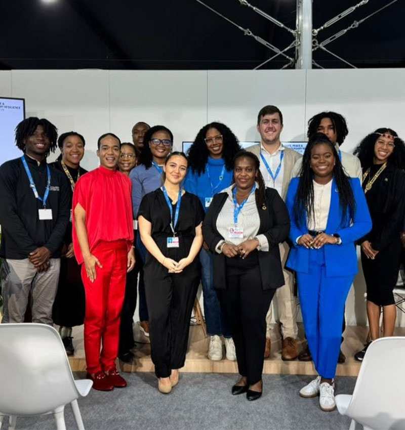 Group picture of the CCJLA and Island Innovation team during COP29