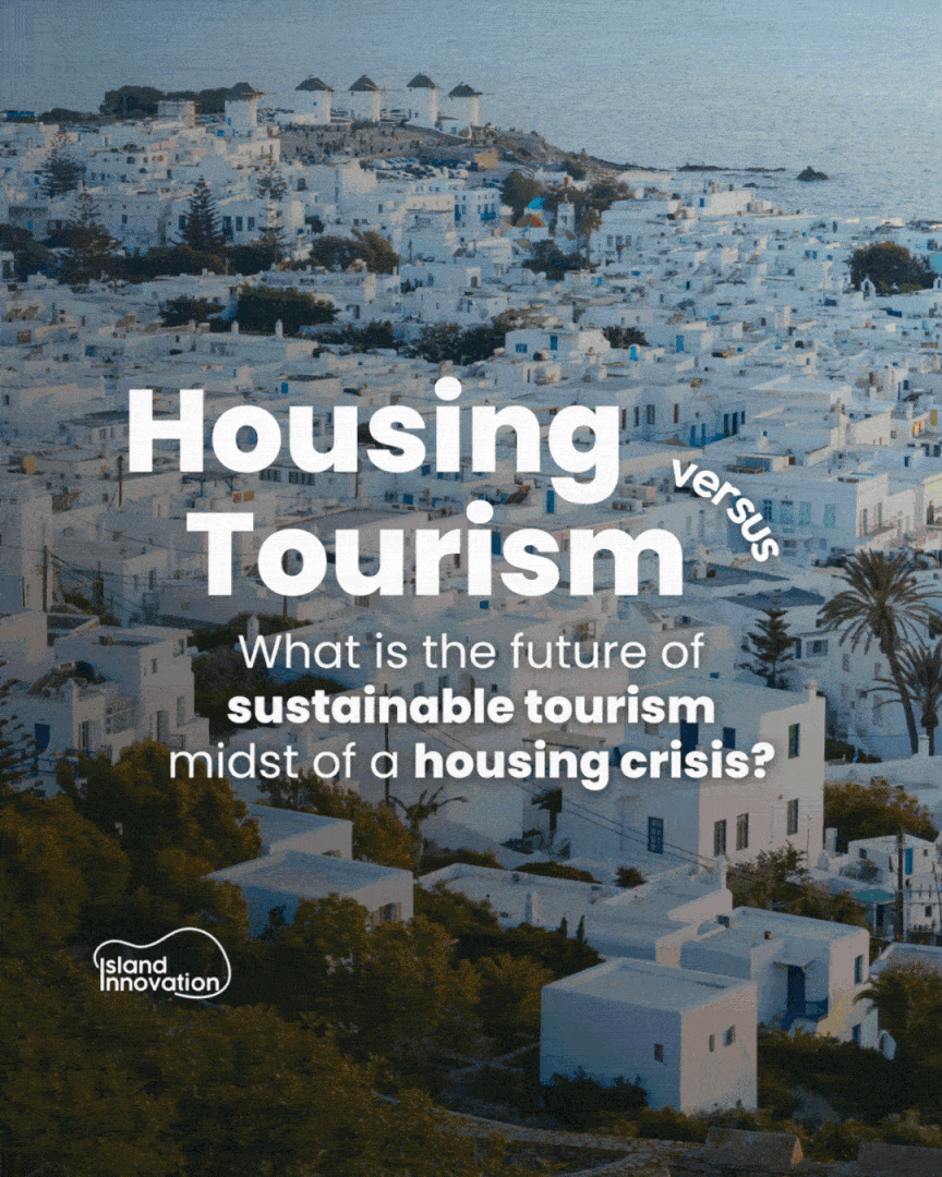 Flyer comparing housing and tourism topics