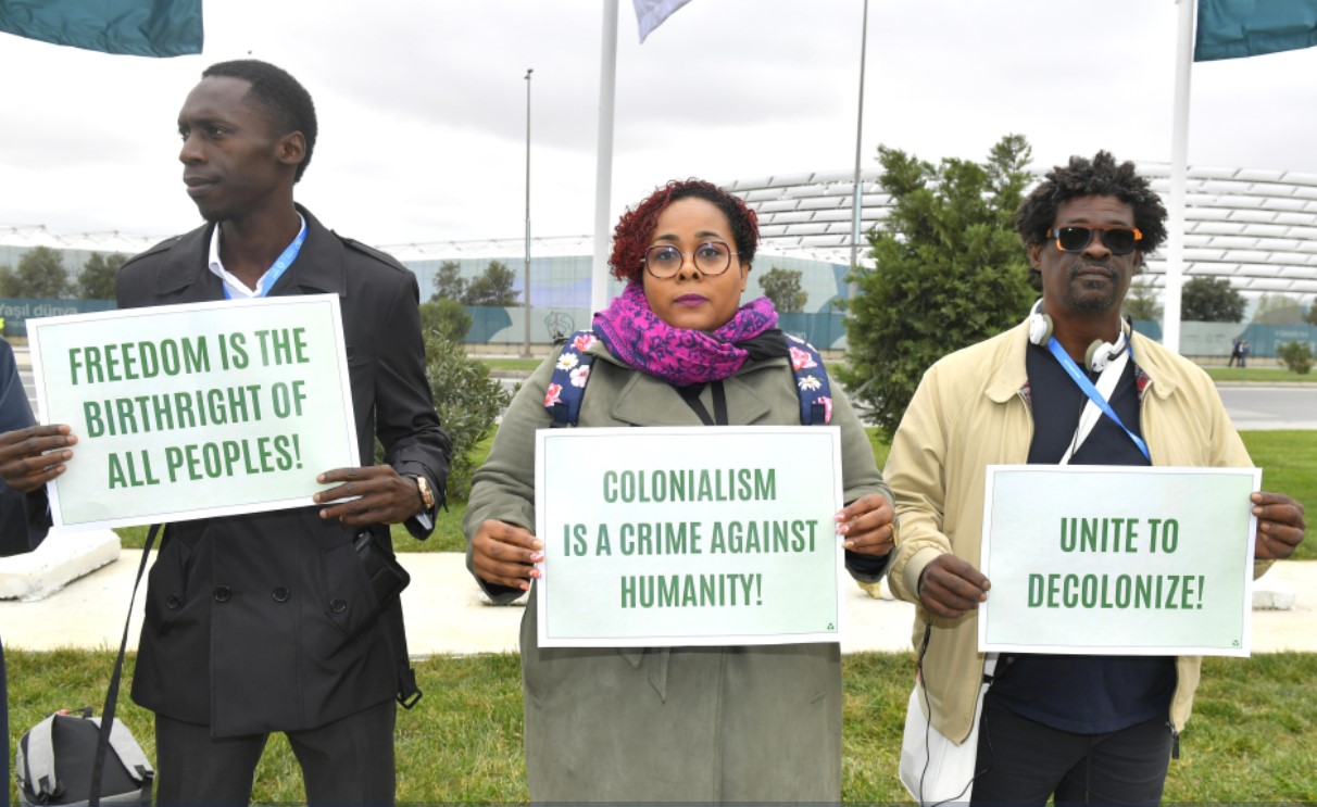 COP29: Protest held over French colonial territories