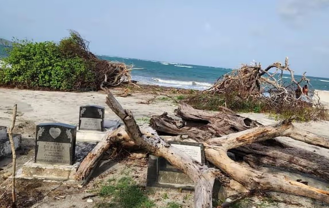On the Grenadian island of Carriacou, even the dead are now climate victims