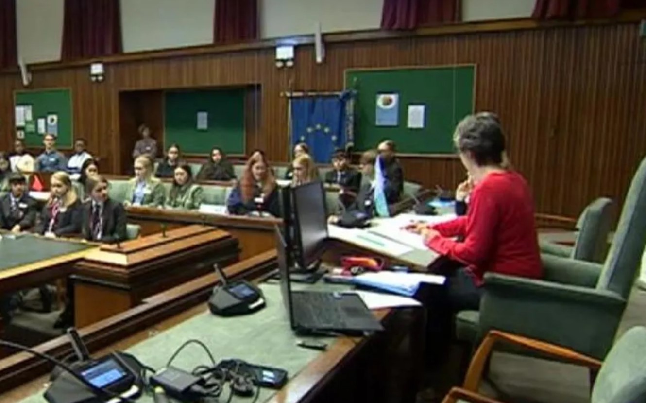 Students take part in mock climate conference