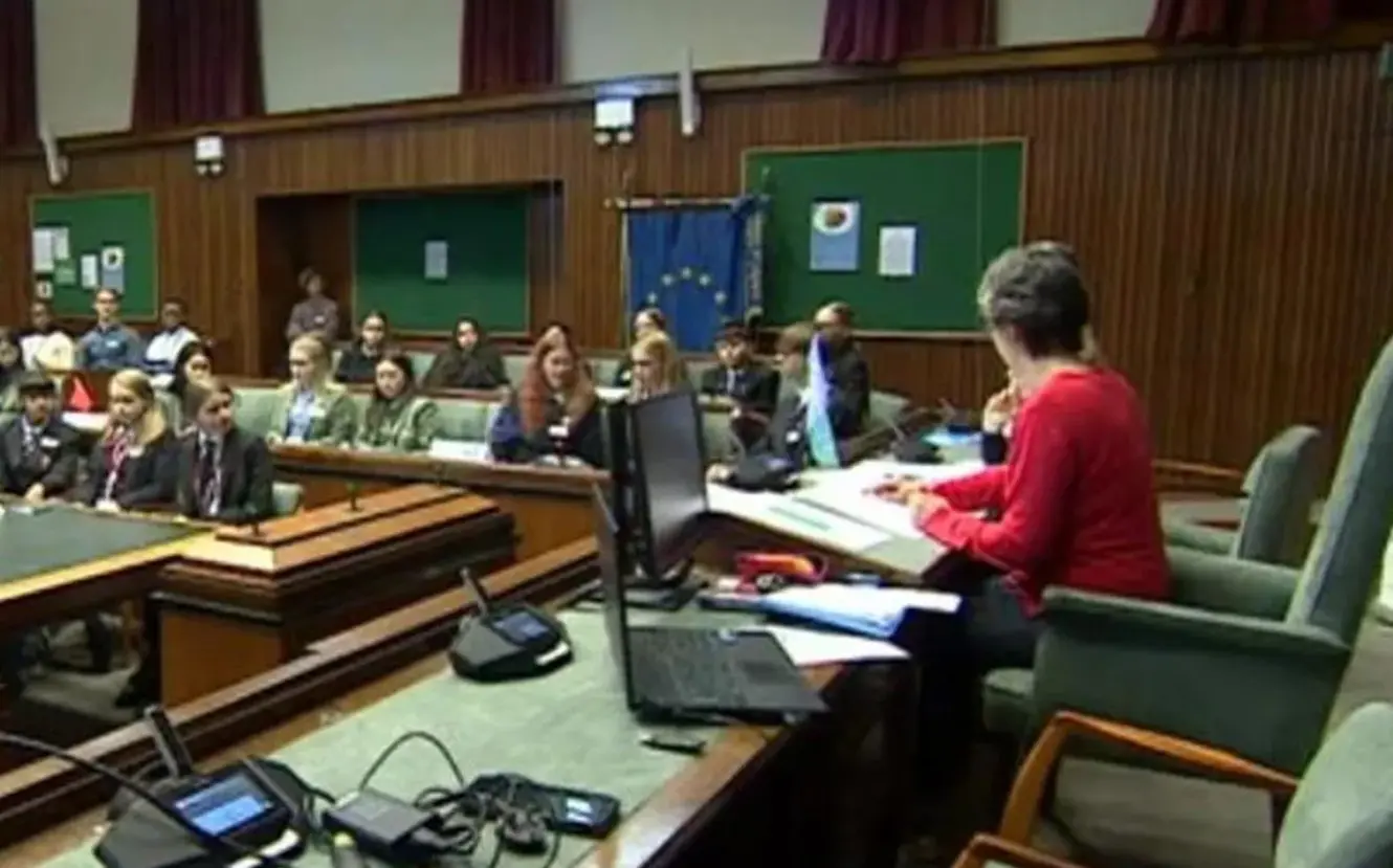 Students take part in mock climate conference