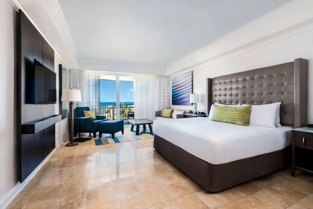 Room at the St. Kitts Marriott Resort with modern amenities