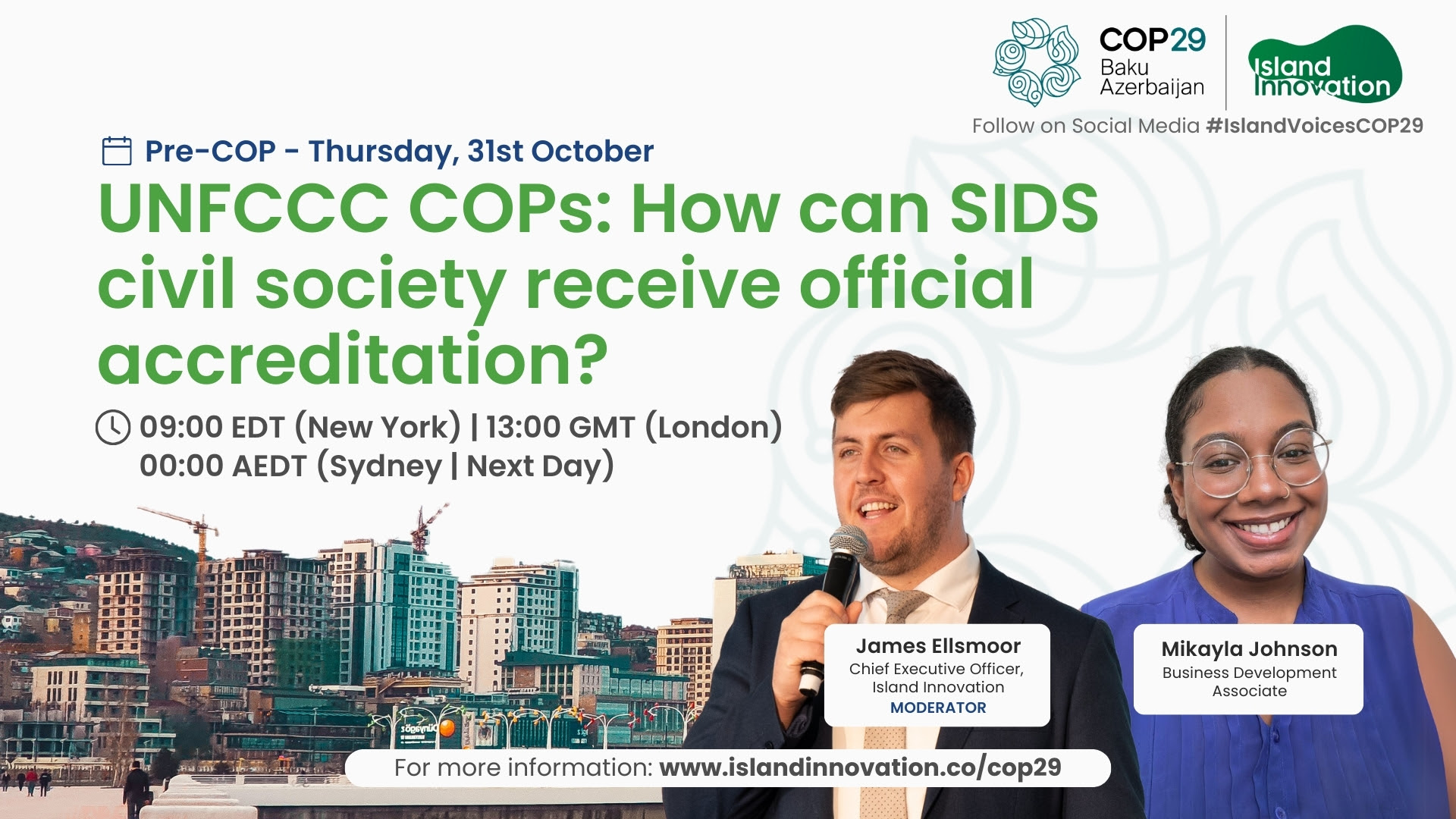 UNFCCC COPs: How can SIDS civil society receive official accreditation?