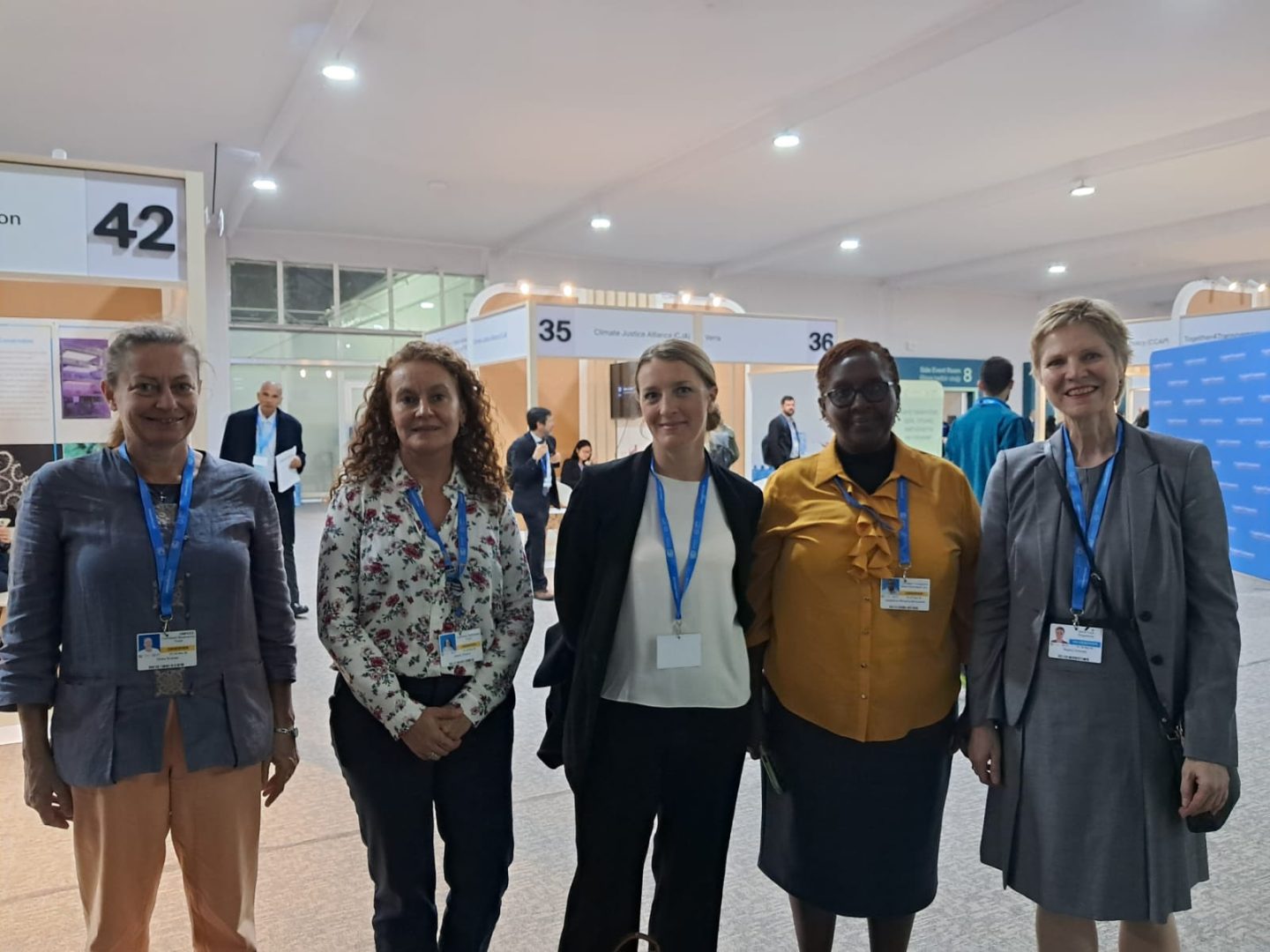 Representatives from various groups during COP29 in Baku, Azerbaijan