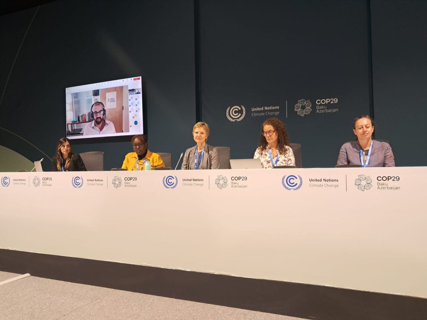 Different panelists during COP29 in Baku, Azerbaijan
