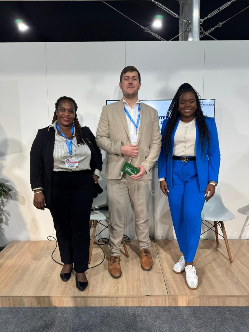 James with speakers at COP29